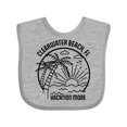 thumbnail image 1 of Inktastic Summer Vacation Mode Clearwater Beach Florida Boys or Girls Baby Bib, 1 of 4