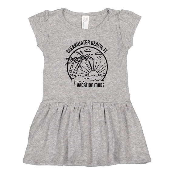Inktastic Summer Vacation Mode Clearwater Beach Florida Girls Toddler Dress