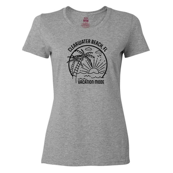 Inktastic Summer Vacation Mode Clearwater Beach Florida Women's T-Shirt