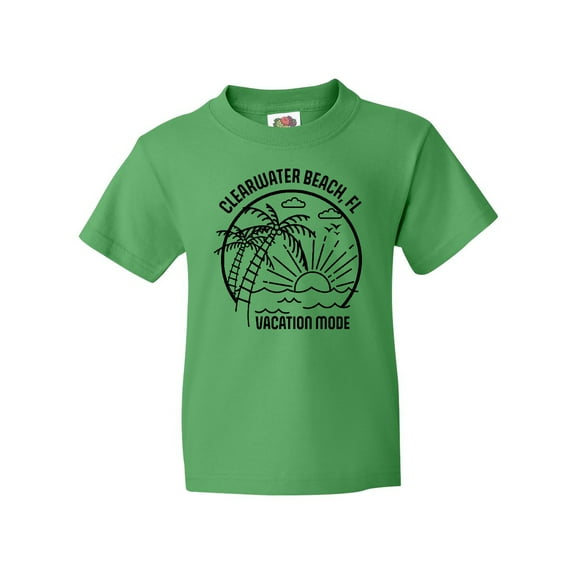 Inktastic Summer Vacation Mode Clearwater Beach Florida Youth T-Shirt