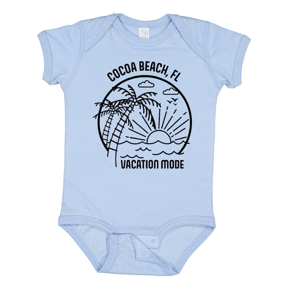 Inktastic Summer Vacation Mode Cocoa Beach Florida Boys or Girls Baby Bodysuit