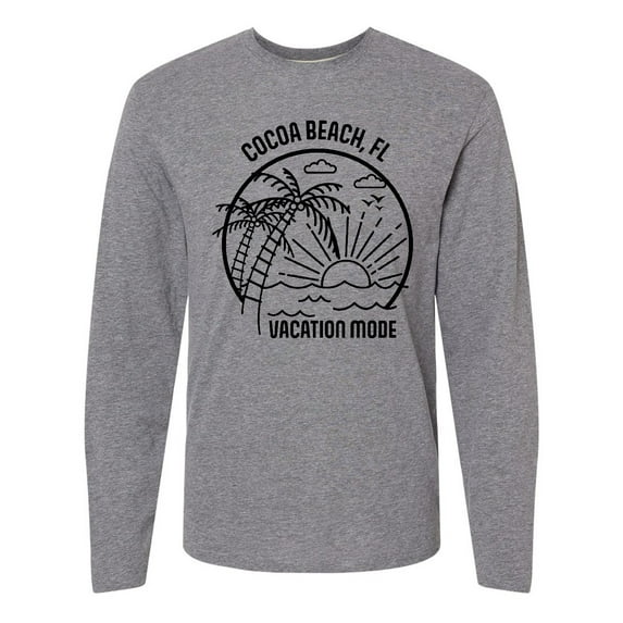 Inktastic Summer Vacation Mode Cocoa Beach Florida Long Sleeve T-Shirt