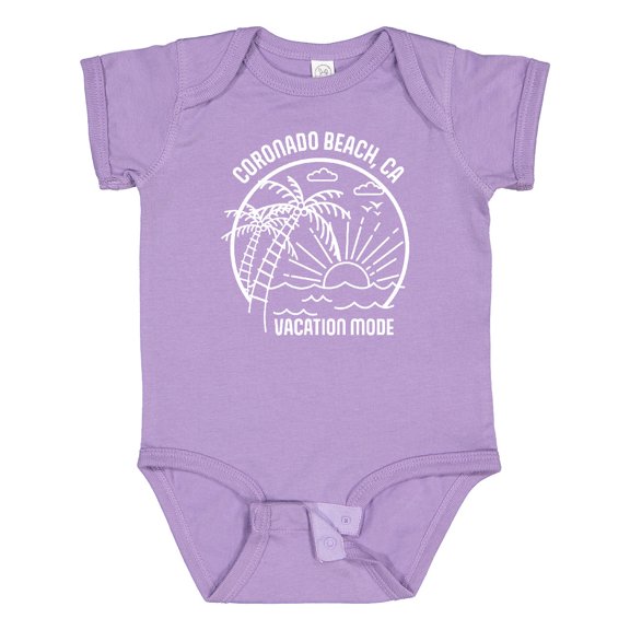 Inktastic Summer Vacation Mode Coronado Beach California Boys or Girls Baby Bodysuit