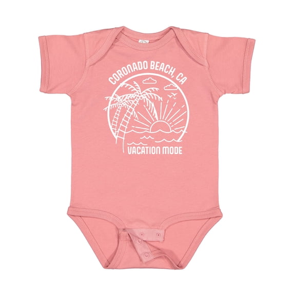 Inktastic Summer Vacation Mode Coronado Beach California Boys or Girls Baby Bodysuit