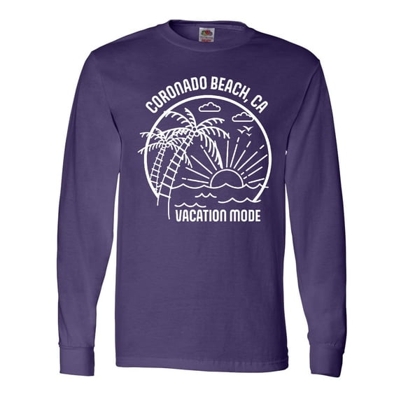 Inktastic Summer Vacation Mode Coronado Beach California Long Sleeve T-Shirt
