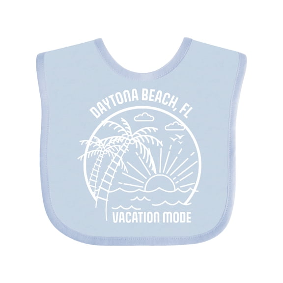 Inktastic Summer Vacation Mode Daytona Beach Florida Boys or Girls Baby Bib