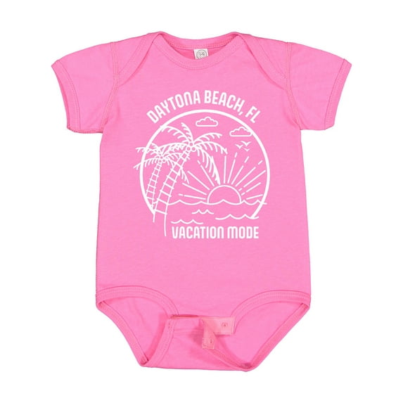 Inktastic Summer Vacation Mode Daytona Beach Florida Boys or Girls Baby Bodysuit