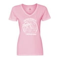 thumbnail image 1 of Inktastic Summer Vacation Mode Daytona Beach Florida Women's V-Neck T-Shirt, 1 of 5
