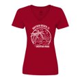 thumbnail image 1 of Inktastic Summer Vacation Mode Daytona Beach Florida Women's V-Neck T-Shirt, 1 of 5