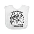 thumbnail image 1 of Inktastic Summer Vacation Mode Delray Beach Florida Boys or Girls Baby Bib, 1 of 4