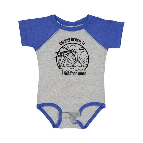 Inktastic Summer Vacation Mode Delray Beach Florida Boys or Girls Baby Bodysuit