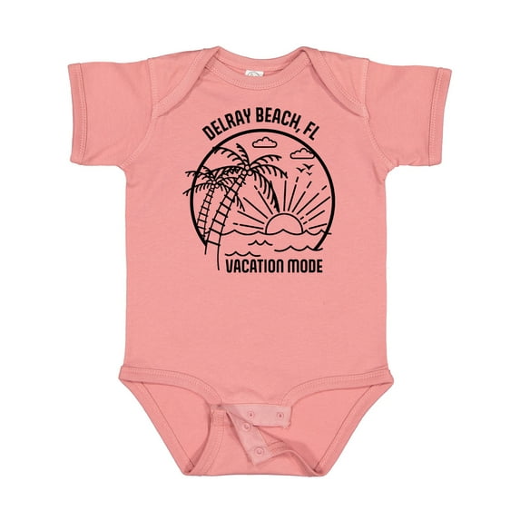 Inktastic Summer Vacation Mode Delray Beach Florida Boys or Girls Baby Bodysuit