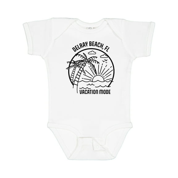 Inktastic Summer Vacation Mode Delray Beach Florida Boys or Girls Baby Bodysuit
