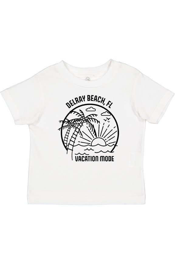 Summer Vacation Mode Delray Beach Florida Boys or Girls Baby T-Shirt