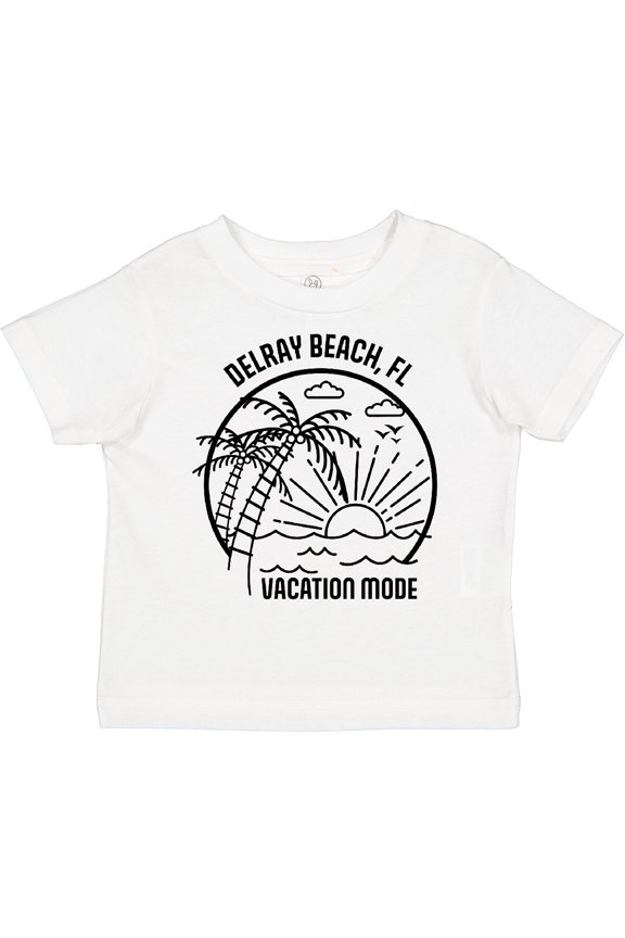 Summer Vacation Mode Delray Beach Florida Boys or Girls Toddler T-Shirt
