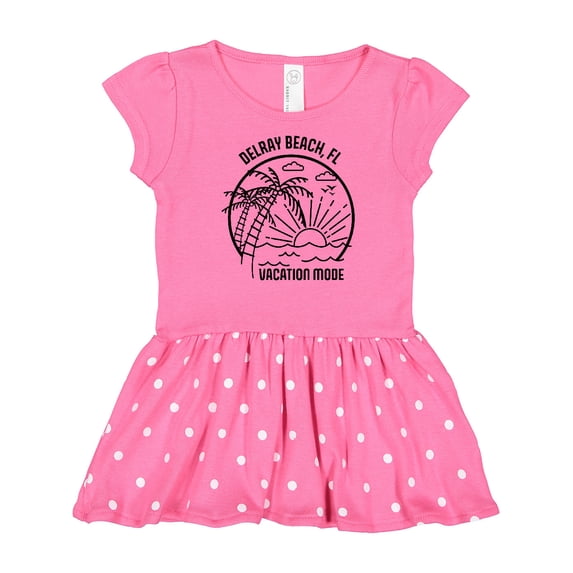 Inktastic Summer Vacation Mode Delray Beach Florida Gift Baby Girl Dress