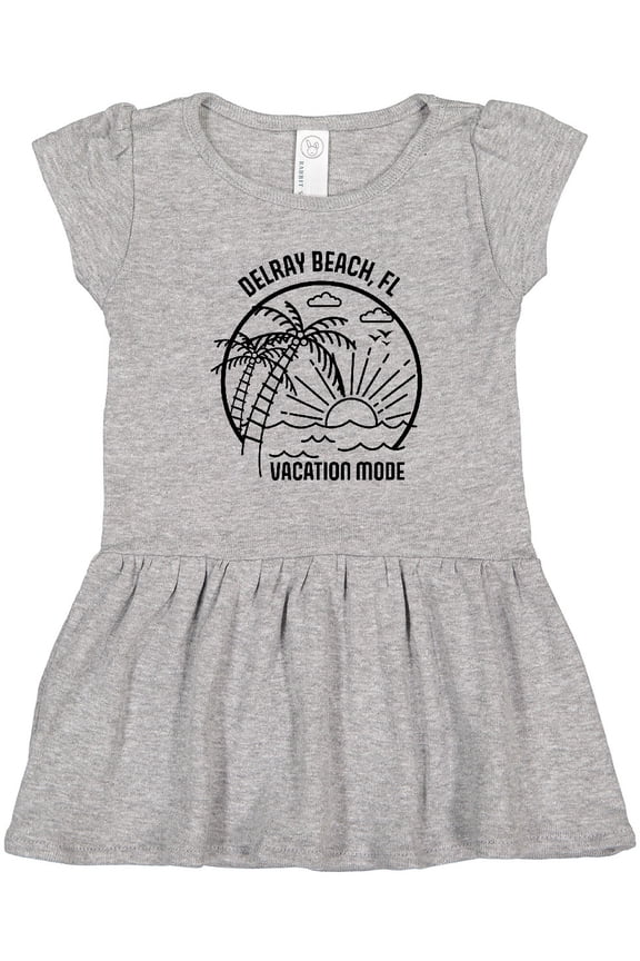Summer Vacation Mode Delray Beach Florida Girls Toddler Dress