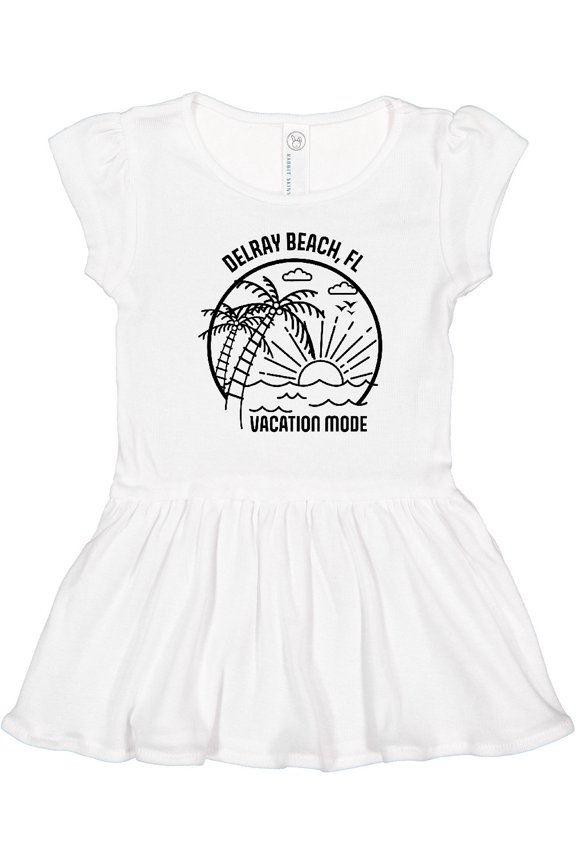 Summer Vacation Mode Delray Beach Florida Girls Toddler Dress