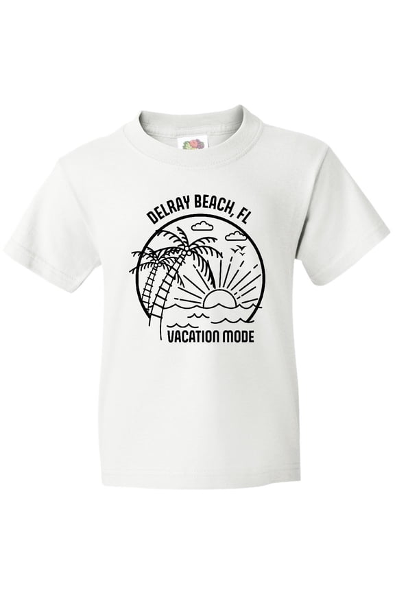 Summer Vacation Mode Delray Beach Florida Youth T-Shirt