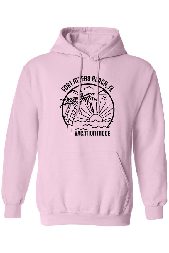 Summer Vacation Mode Fort Myers Beach Florida Adult Hoodie Sweatshirt
