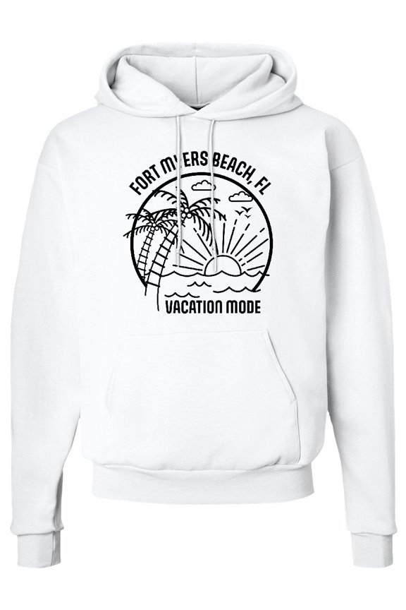 Summer Vacation Mode Fort Myers Beach Florida Adult Hoodie Sweatshirt