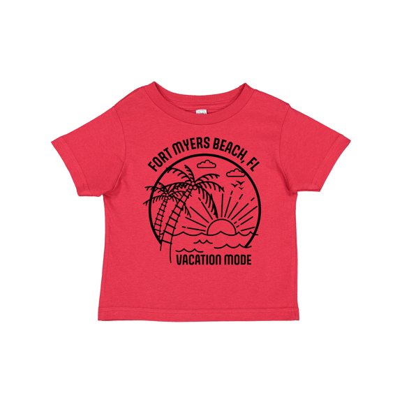 Inktastic Summer Vacation Mode Fort Myers Beach Florida Boys or Girls Toddler T-Shirt