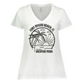 thumbnail image 1 of Inktastic Summer Vacation Mode Fort Myers Beach Florida Women's Plus Size V-Neck T-Shirt, 1 of 5