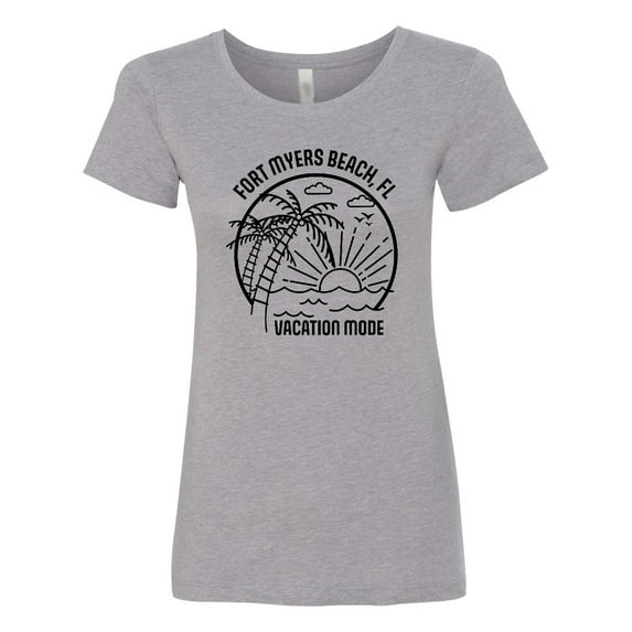 Inktastic Summer Vacation Mode Fort Myers Beach Florida Women's T-Shirt