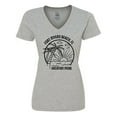 thumbnail image 1 of Inktastic Summer Vacation Mode Fort Myers Beach Florida Women's V-Neck T-Shirt, 1 of 5