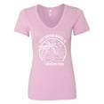 thumbnail image 1 of Inktastic Summer Vacation Mode Fort Walton Beach Florida Women's V-Neck T-Shirt, 1 of 5