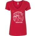thumbnail image 1 of Inktastic Summer Vacation Mode Fort Walton Beach Florida Women's V-Neck T-Shirt, 1 of 5