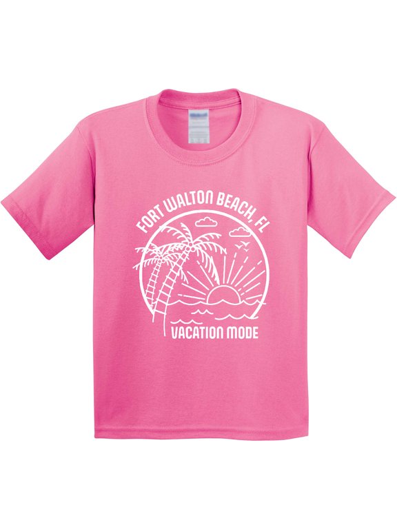 Summer Vacation Mode Fort Walton Beach Florida Youth T-Shirt