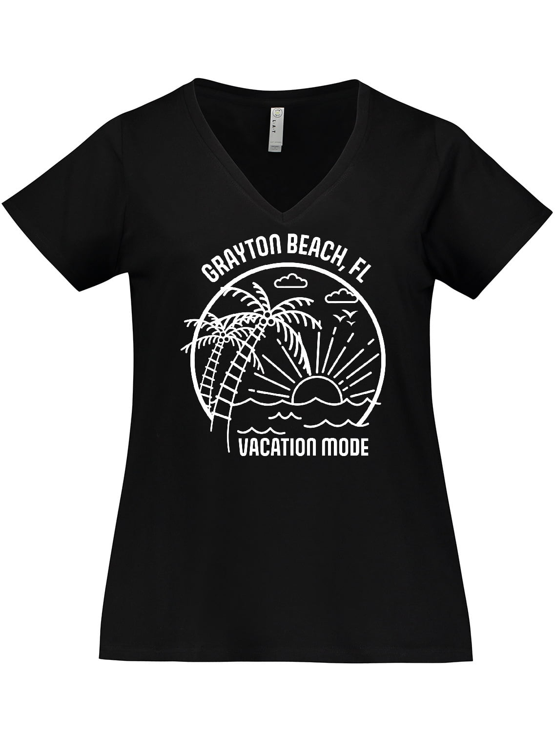Inktastic Summer Vacation Mode Grayton Beach Florida Women's Plus Size