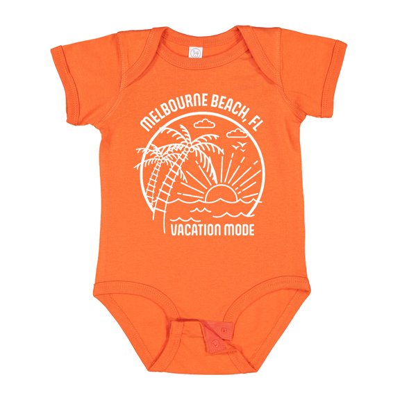 Inktastic Summer Vacation Mode Melbourne Beach Florida Boys or Girls Baby Bodysuit