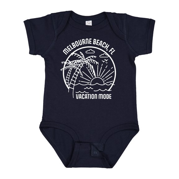 Inktastic Summer Vacation Mode Melbourne Beach Florida Boys or Girls Baby Bodysuit