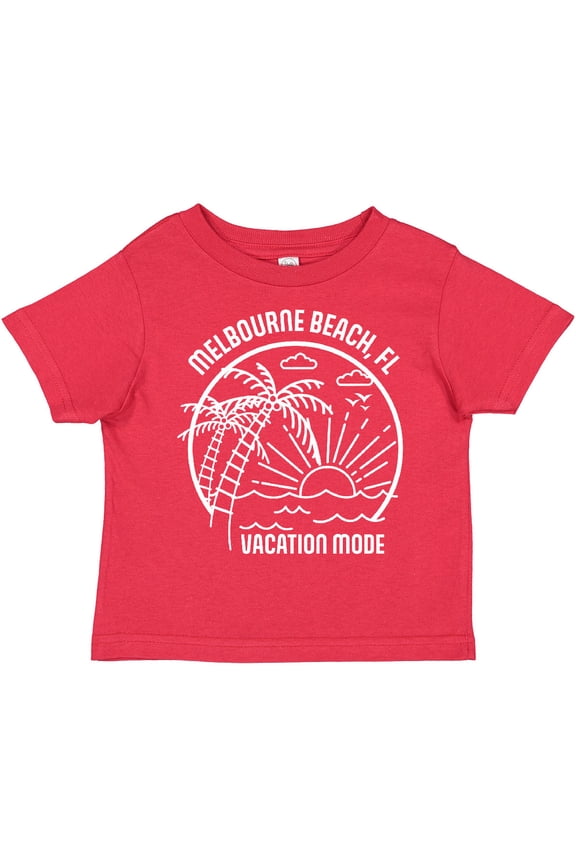 Summer Vacation Mode Melbourne Beach Florida Boys or Girls Toddler T-Shirt