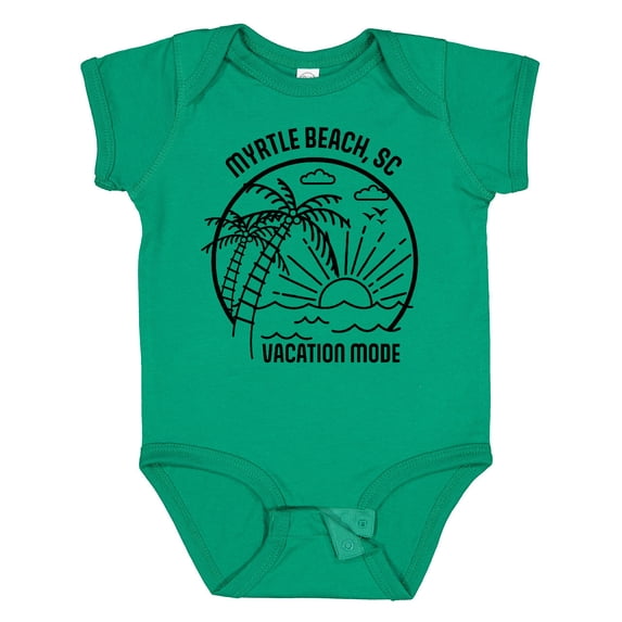 Inktastic Summer Vacation Mode Myrtle Beach South Carolina Boys or Girls Baby Bodysuit