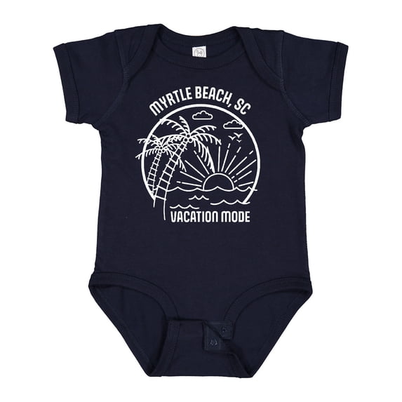 Inktastic Summer Vacation Mode Myrtle Beach South Carolina Boys or Girls Baby Bodysuit