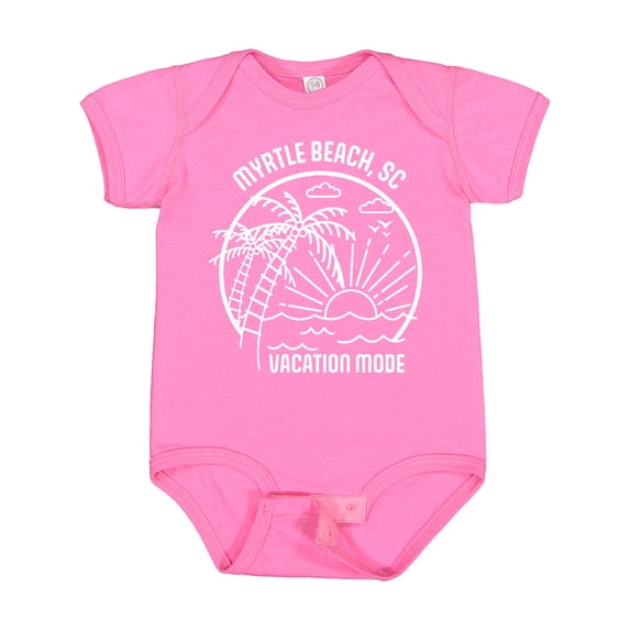 Inktastic Summer Vacation Mode Myrtle Beach South Carolina Boys or Girls Baby Bodysuit