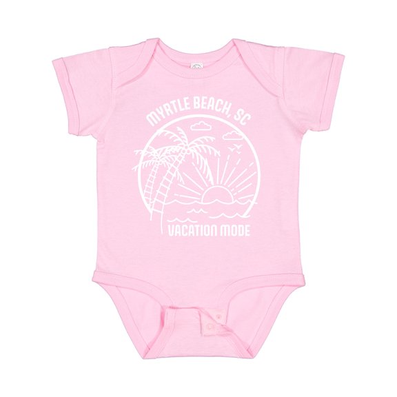 Inktastic Summer Vacation Mode Myrtle Beach South Carolina Boys or Girls Baby Bodysuit