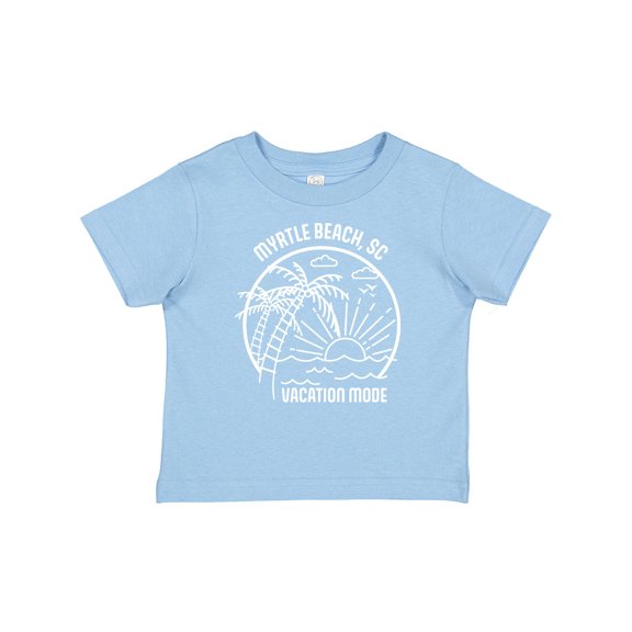 Inktastic Summer Vacation Mode Myrtle Beach South Carolina Boys or Girls Baby T-Shirt