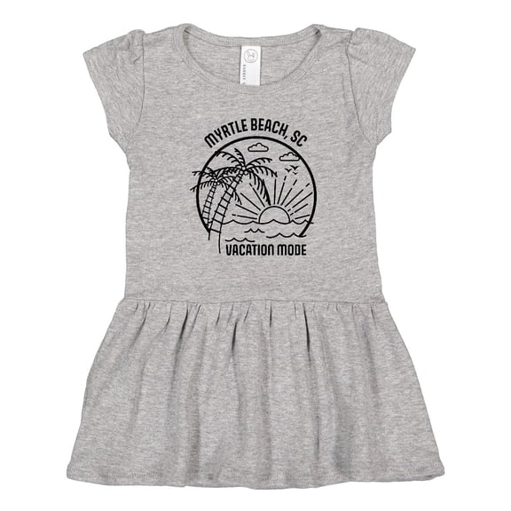 Inktastic Summer Vacation Mode Myrtle Beach South Carolina Girls Toddler Dress
