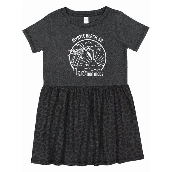 Inktastic Summer Vacation Mode Myrtle Beach South Carolina Girls Toddler Dress