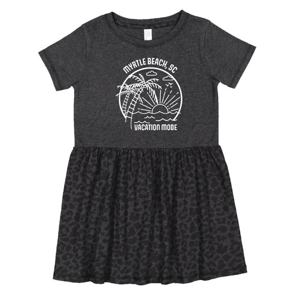 Inktastic Summer Vacation Mode Myrtle Beach South Carolina Girls Toddler Dress
