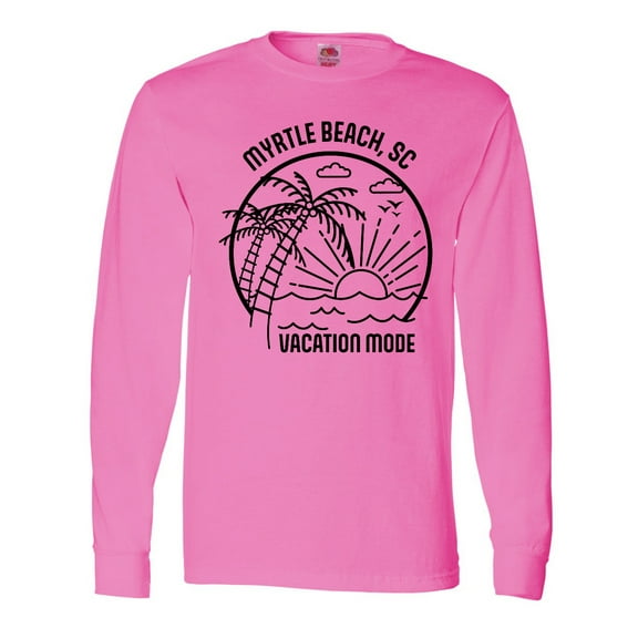 Inktastic Summer Vacation Mode Myrtle Beach South Carolina Long Sleeve T-Shirt