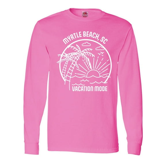 Inktastic Summer Vacation Mode Myrtle Beach South Carolina Long Sleeve T-Shirt