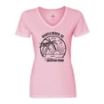 thumbnail image 1 of Inktastic Summer Vacation Mode Myrtle Beach South Carolina Women's V-Neck T-Shirt, 1 of 5