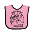 thumbnail image 1 of Inktastic Summer Vacation Mode Naples Beach Florida Boys or Girls Baby Bib, 1 of 4