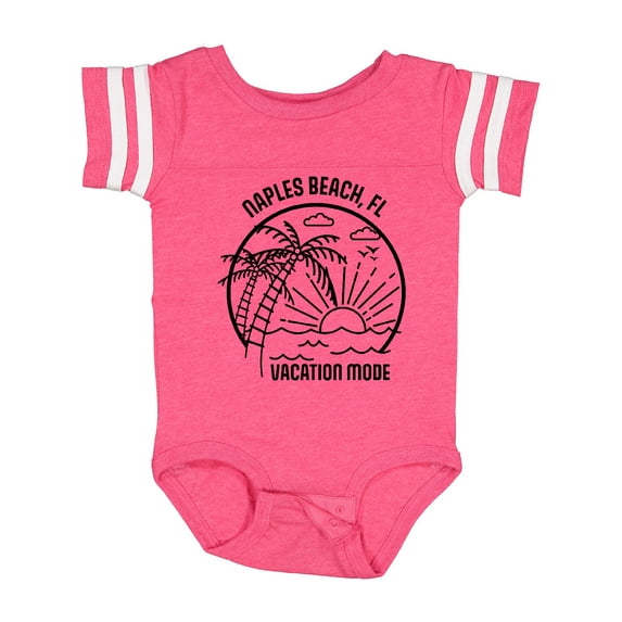 Inktastic Summer Vacation Mode Naples Beach Florida Boys or Girls Baby Bodysuit