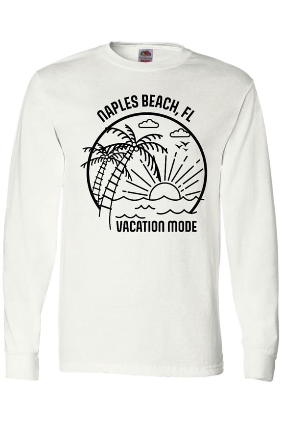 Summer Vacation Mode Naples Beach Florida Long Sleeve T-Shirt